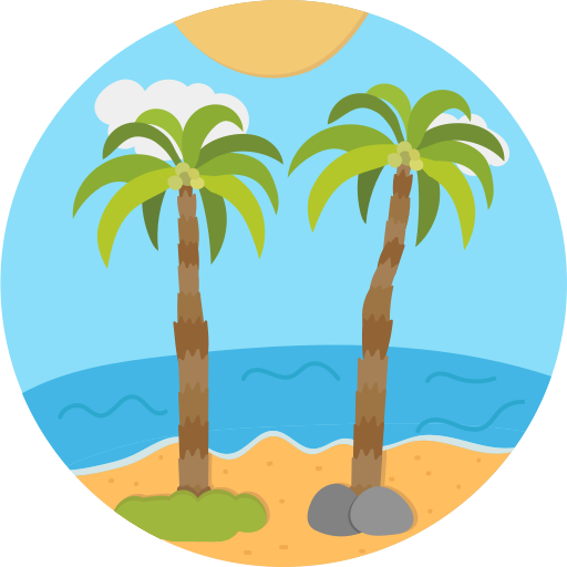 Кокосовое дерево Generic Flat иконка