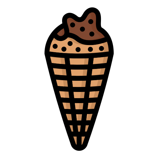 アイスクリームコーン Generic Outline Color icon