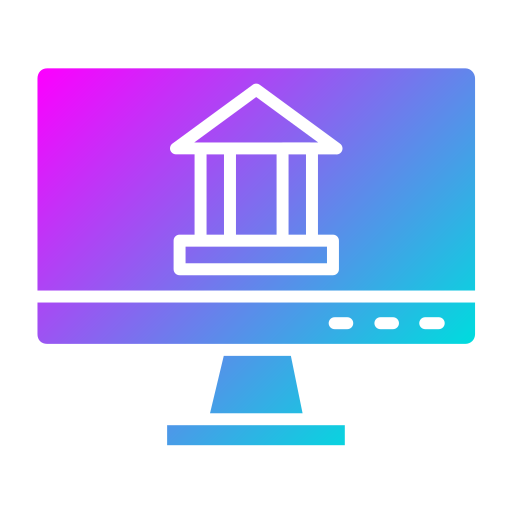 banca en línea Generic Flat Gradient icono