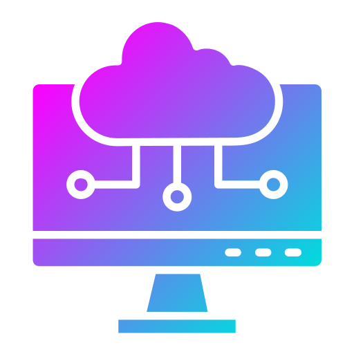 Cloud computing Generic Flat Gradient icon