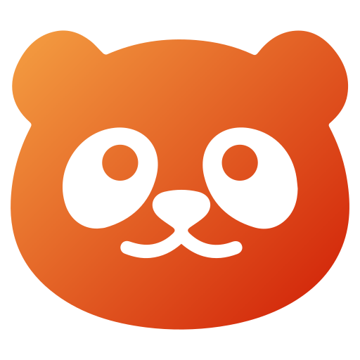panda Generic Flat Gradient icoon