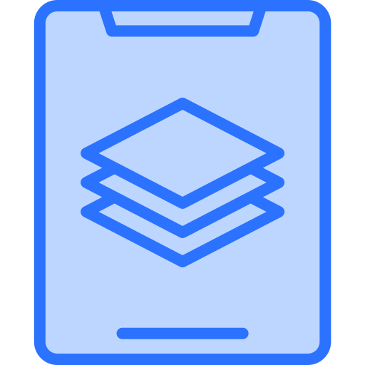 Layers Generic Blue icon