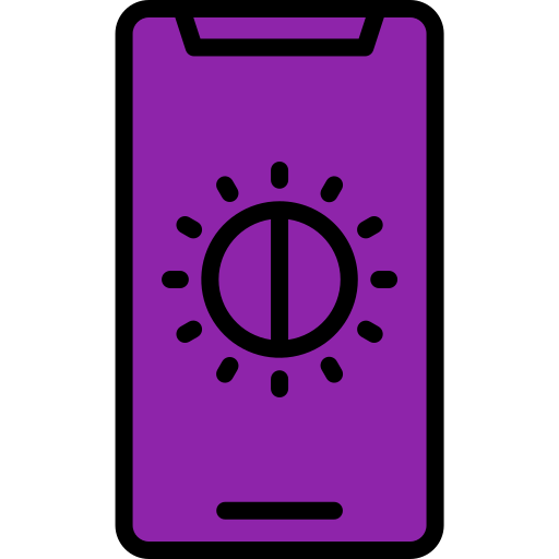 Brightness Generic Outline Color icon