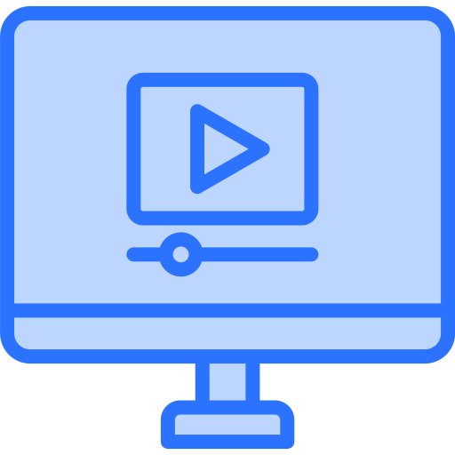 Video player Generic Blue icon