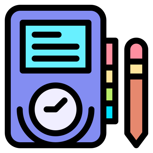 agenda Generic Outline Color icon