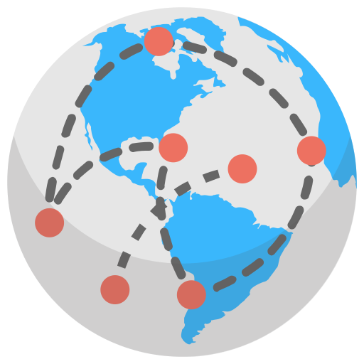globaal netwerk Generic Flat icoon