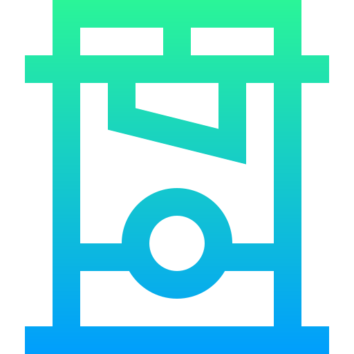guillotine Super Basic Straight Gradient icon