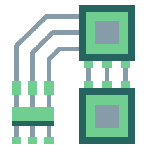 circuit imprimé Generic Flat Icône