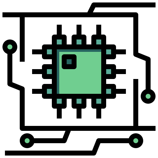 semiconductor Generic Outline Color icono