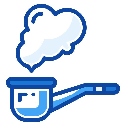 Smoke pipe Generic Blue icon