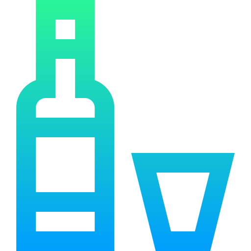 알코올 음료 Super Basic Straight Gradient icon