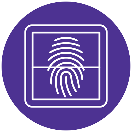 scanner delle impronte digitali Generic Flat icona