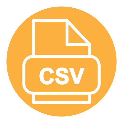 csv Generic Flat icon