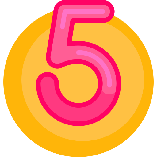 5 Detailed Flat Circular Flat icon