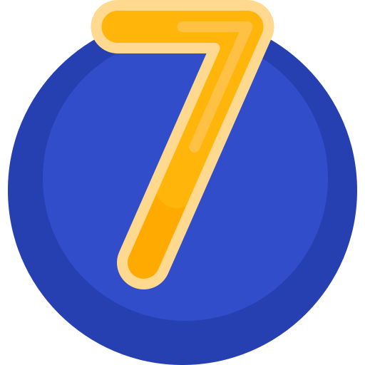 7 Detailed Flat Circular Flat ikona