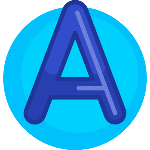 Letter A Detailed Flat Circular Flat icon