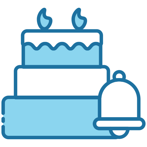 cumpleaños Generic Blue icono