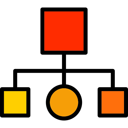 jerarquía Generic Outline Color icono