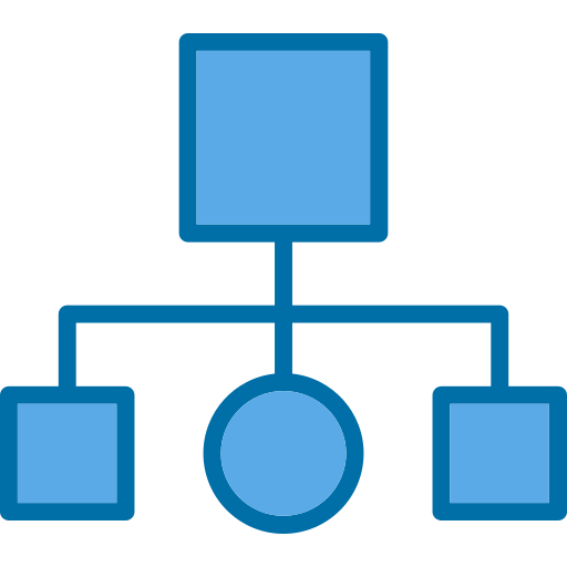 Hierarchy Generic Blue icon
