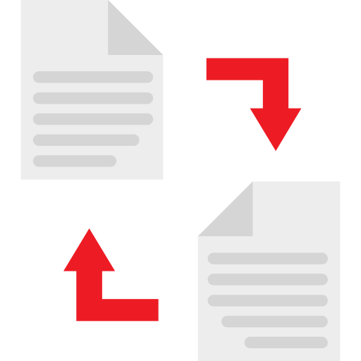 scambio di dati Generic Flat icona