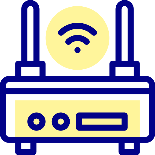 router Detailed Mixed Lineal color icon