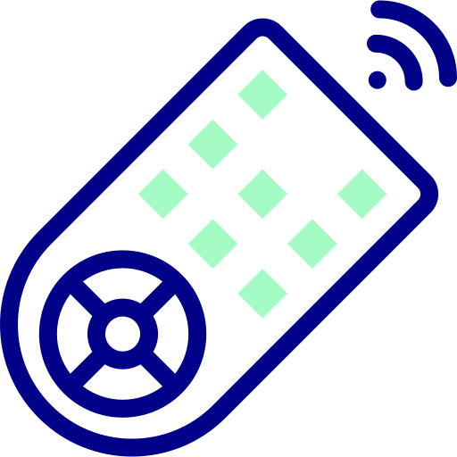 Remote control Detailed Mixed Lineal color icon