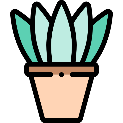 植物 Detailed Rounded Lineal color icon
