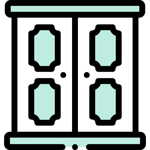 szafa Detailed Rounded Lineal color ikona