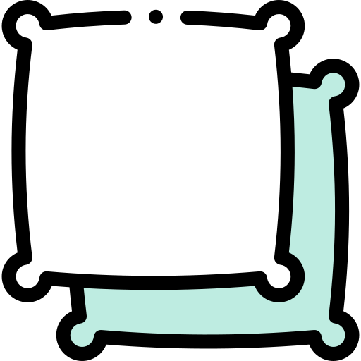 Cushion Detailed Rounded Lineal color icon