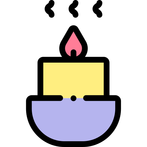 candle Detailed Rounded Lineal color icon