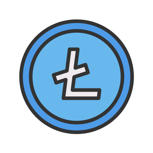litecoin Generic Outline Color icono