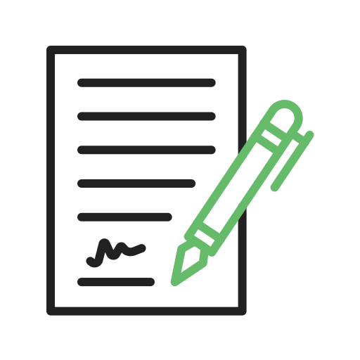 Contract Generic Outline Color icon