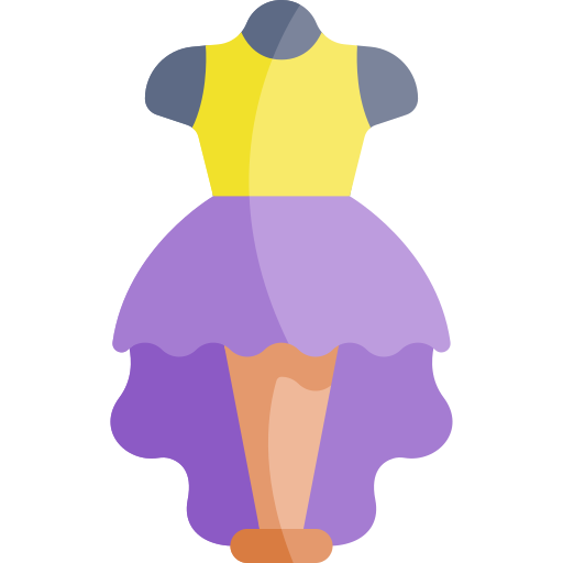 Dress Kawaii Flat icon