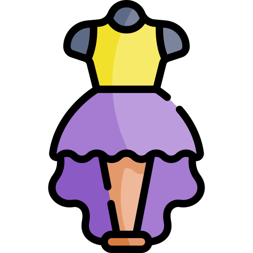 kleid Kawaii Lineal color icon