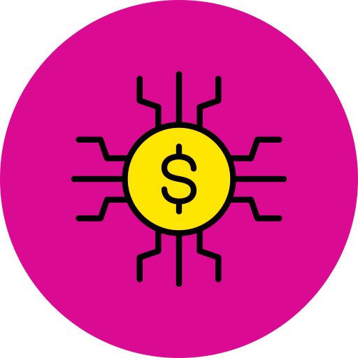 доллар Generic Outline Color иконка