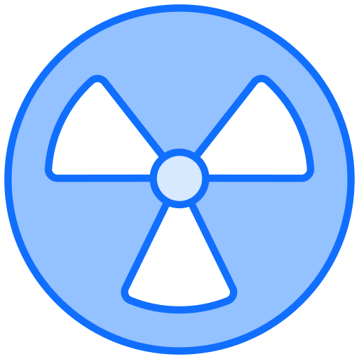 strahlungszeichen Generic Blue icon