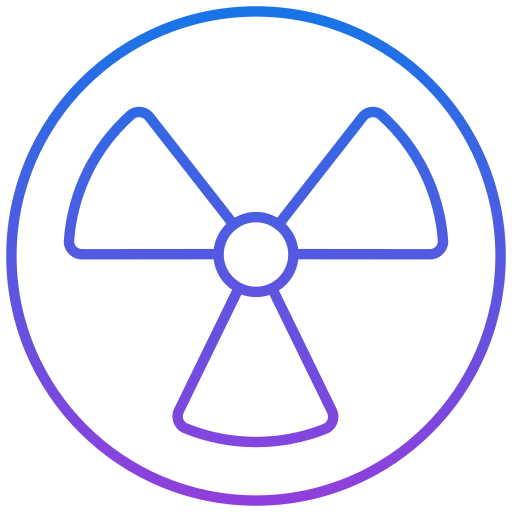 Radiation Sign Generic Gradient icon