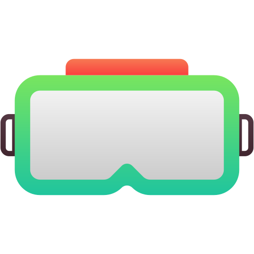 veiligheidsbril Generic Flat Gradient icoon