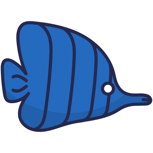 pez tropical Generic Outline Color icono