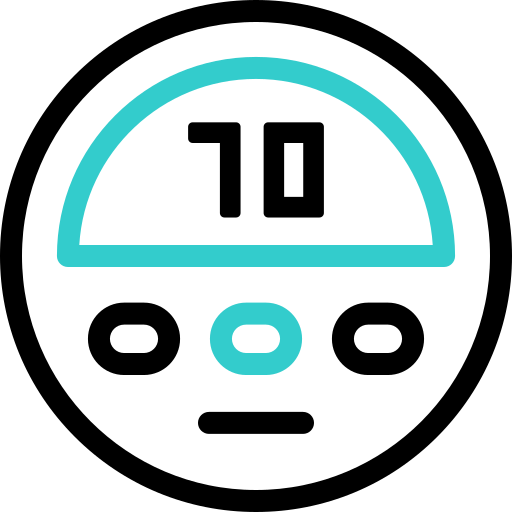 Speedometer Basic Accent Outline icon
