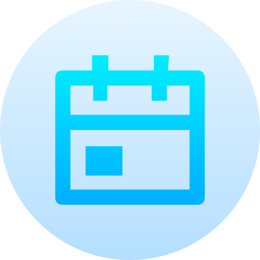 calendario de eventos Generic Flat Gradient icono