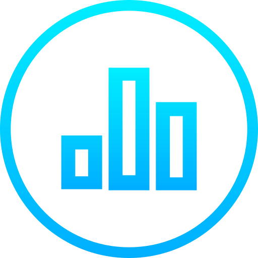 staafdiagram Generic Gradient icoon