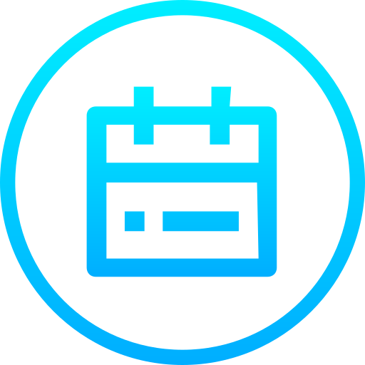 calendário Generic Gradient Ícone