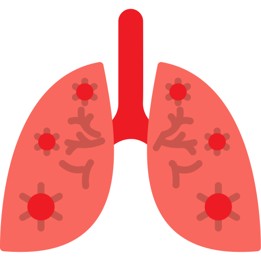 Infected lungs Generic Flat icon