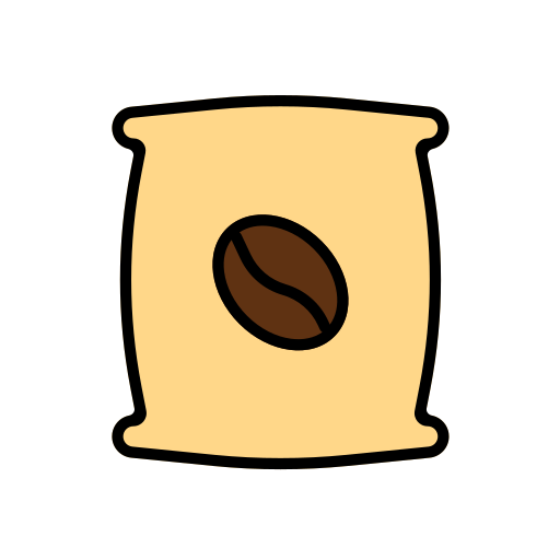 borsa da caffè Generic Outline Color icona