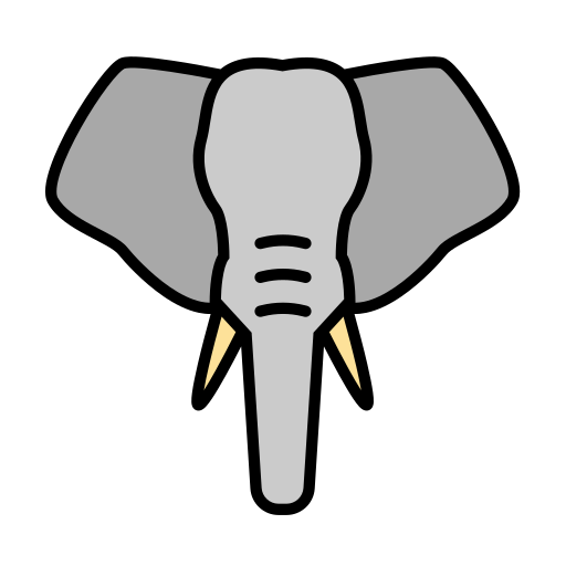 słoń Generic Outline Color ikona