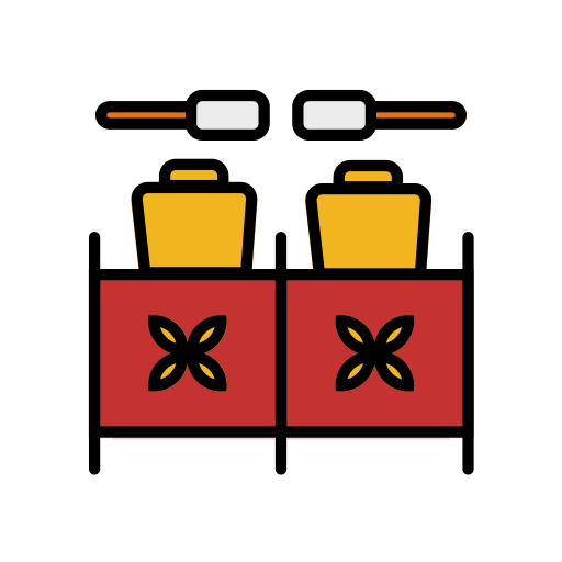 gamelan Generic Outline Color ikona