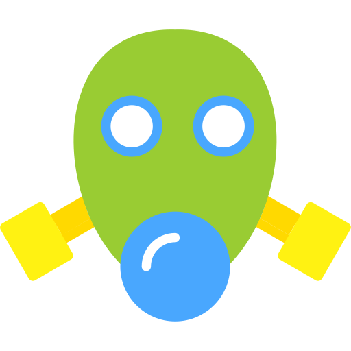 gasmasker Generic Flat icoon