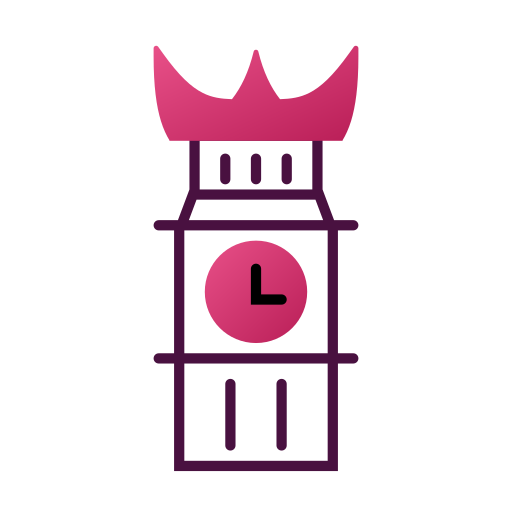 Башня с часами Generic Fill & Lineal иконка