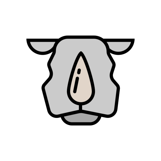 neushoorn Generic Outline Color icoon